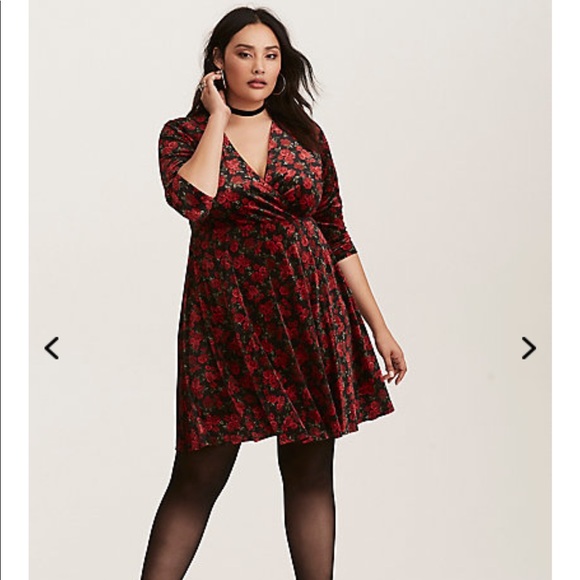 torrid rose dress
